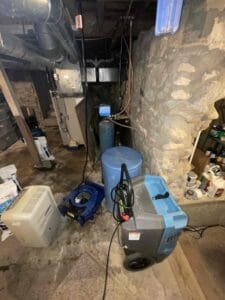 Drying-equipment-set-up-to-properly-dry-basement